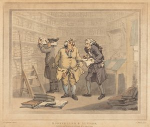 Bokhandlare och författare av Thomas Rowlandson