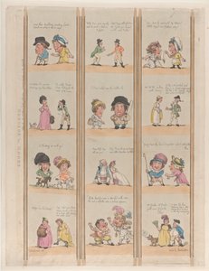 Borders for Rooms, Extravaganzas Plate 6, 2 maj 1799., 2 maj 1799. av Thomas Rowlandson
