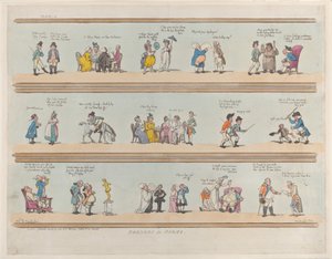 Borders for Rooms, skylt 3, 30 mars 1799., 30 mars 1799. av Thomas Rowlandson