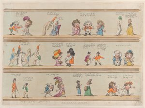 Borders for Rooms, tavla 4, 1 april 1799., 1 april 1799. av Thomas Rowlandson