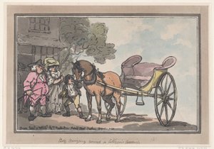 Pojke som förmedlar en medborgares läroplan, 1 augusti 1787., 1 augusti 1787. av Thomas Rowlandson