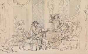 Frukost före jakten av Thomas Rowlandson