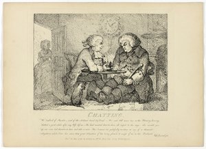 Chattar, från Boswells resa till Hebriderna av Thomas Rowlandson