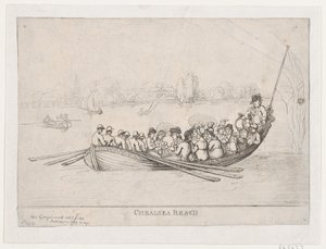 Chelsea Reach, 1799, 1799. av Thomas Rowlandson