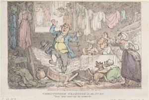 Christopher Crabtree in the Suds: Kära, kära vad kan saken vara, 1807., 1807. av Thomas Rowlandson