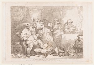 Lättnad vid gikt av Thomas Rowlandson