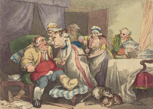 Tröst i gikten, 1785. av Thomas Rowlandson