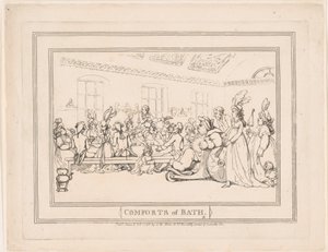 ”Comforts of Bath”, plåt 11 av Thomas Rowlandson