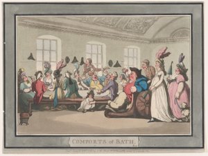 Comforts of Bath, tavla 11, 6 januari 1798., 6 januari 1798. av Thomas Rowlandson