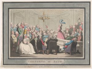 Comforts of Bath, tavla 2, 6 januari 1798., 6 januari 1798. av Thomas Rowlandson