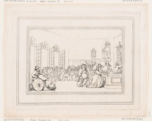 Comforts of Bath, tavla 3, 6 januari 1798., 6 januari 1798. av Thomas Rowlandson