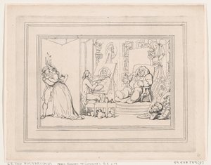 Comforts of Bath, tavla 6, 6 januari 1798., 6 januari 1798. av Thomas Rowlandson