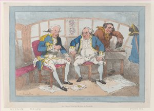 Commanders Engaged at Sea, [1785], återutgiven 1 juli 1802., [1785], återutgiven 1 juli 1802. av Thomas Rowlandson