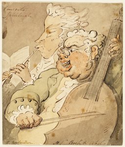 Concerto Spirituale [med] Budbärarna Boch och Abel av Thomas Rowlandson