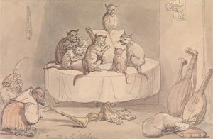 Konsert i Catalani av Thomas Rowlandson