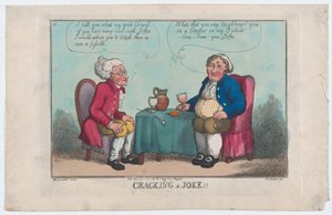 Att knäcka ett skämt, 15 november 1808., 15 november 1808. av Thomas Rowlandson