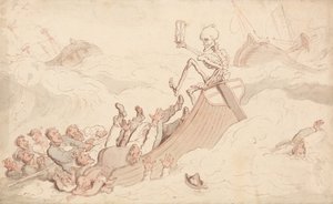 Döden blev pilot av Thomas Rowlandson