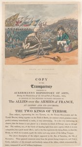 Death and Bonaparte, The Two Kings of Terror, 1 januari 1814., 1 januari 1814. av Thomas Rowlandson