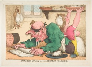 Middagar kläs på det snyggaste sättet, oktober 1811. av Thomas Rowlandson