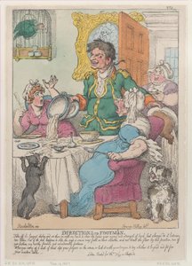 Vägbeskrivning till Footmen, 10 november 1807., 10 november 1807. av Thomas Rowlandson