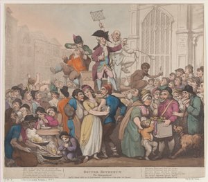 Doktor Botherum, The Montebank, 6 mars 1800, 6 mars 1800. av Thomas Rowlandson