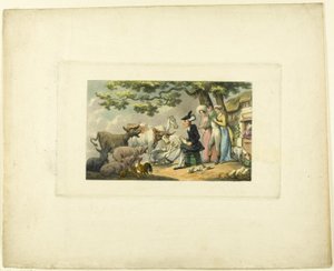 Doctor Syntax Drawing After Nature, från The Tour of Doctor Syntax av Thomas Rowlandson