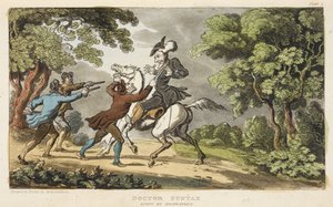 Doctor Syntax och Highwaymen av Thomas Rowlandson