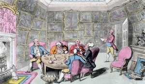 Doctor Syntax with My Lord, tidigt 1800-tal. av Thomas Rowlandson