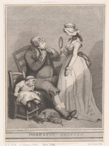 Rakning i hemmet av Thomas Rowlandson