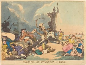 Monopolets fall 1800 av Thomas Rowlandson