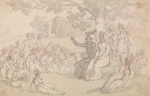 Dr Syntax besöker en internatskola för unga damer av Thomas Rowlandson