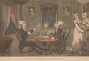 Dr. Syntax och hans motsvarighet av Thomas Rowlandson