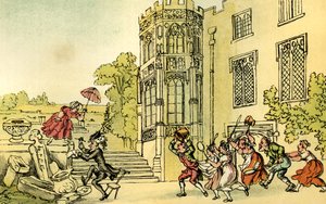 "Dr Syntax och bina" av Thomas Rowlandson