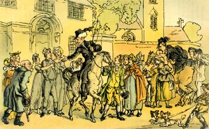 "Dr Syntax ger sig ut på sin andra turné" av Thomas Rowlandson