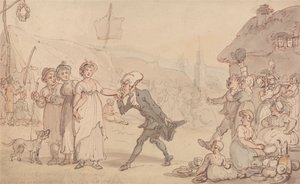 Dr. Syntax med Kitty cowslip av Thomas Rowlandson