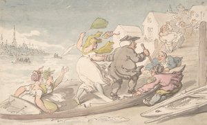 Ostliga vindar, ca. 1810. av Thomas Rowlandson.