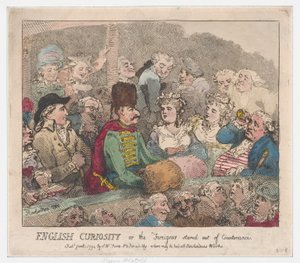 English Curiosity eller The Foreigner Stared Out of Countenance, 1 januari 1794., 1 januari 1794. av Thomas Rowlandson