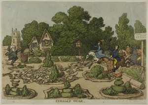 Enraged Vicar, från Miseries of Human Life av Thomas Rowlandson