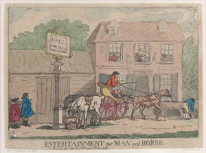 Underhållning för människa och häst, 25 oktober 1788., 25 oktober 1788. av Thomas Rowlandson