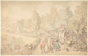 Fairlop Fair, Essex av Thomas Rowlandson