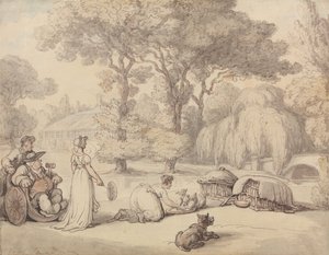 Att mata ankungarna av Thomas Rowlandson