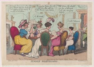 Kvinnliga politiker, 1 januari 1808., 1 januari 1808. av Thomas Rowlandson