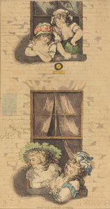 Första och andra våningen, publicerade 1791. av Thomas Rowlandson