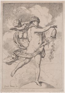 Fortuna med handväska, 1795-99., 1795-99. av Thomas Rowlandson