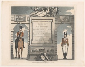 Forward, Ungerska och Highland Broadsword, 12 februari 1799. av Thomas Rowlandson