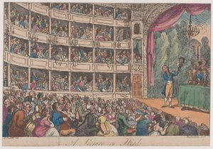 Frontispice, från A Lecture on Heads av George Alexander Stevens, april 1808, april 1808. av Thomas Rowlandson