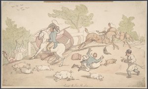 På väg mot Ivy Bridge av Thomas Rowlandson