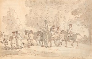 Att gå ut på marknaden av Thomas Rowlandson
