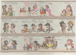 Groteska gränser för rum och salar, 1 december 1800., 1 december 1800. av Thomas Rowlandson