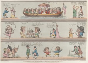 Groteska gränser för rum och salar, [29 oktober 1800], nytryck., [29 oktober 1800], nytryck. av Thomas Rowlandson